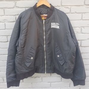 Vintage Harley Davidson Bomber Jacket - XL